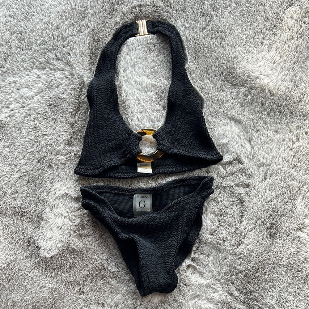 Hunza G Coco halter bikini set